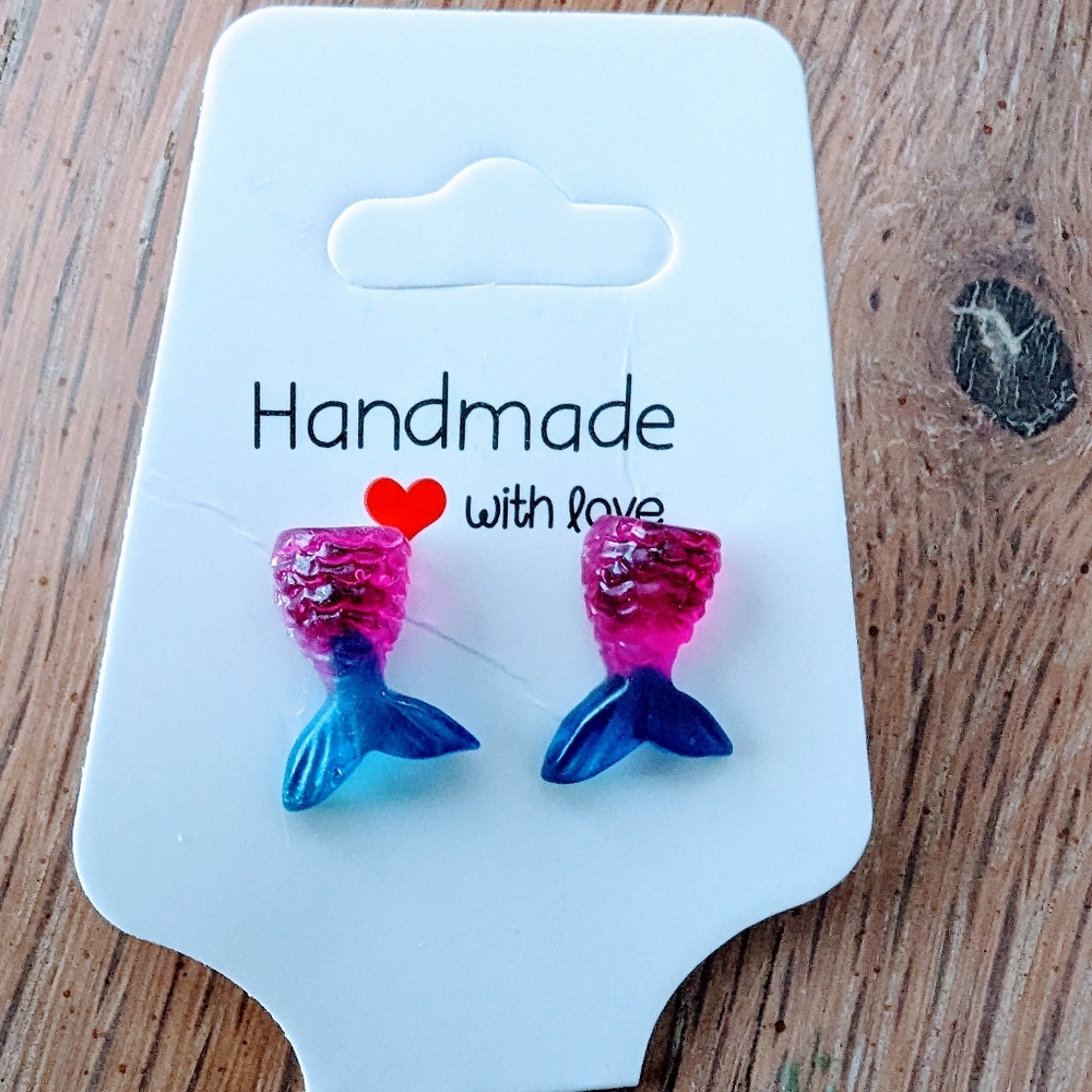 Mermaid tail earrings